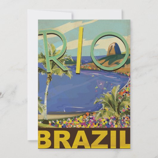 Brazilië - Rio De Janeiro Kaart (Voorkant)