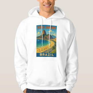 Brazilië Rio De Janeiro Originele Kunst Hoodie