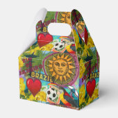 Brazilië Rio de Janiero Sun Travel Kleurrijke kuns Bedankdoosjes (Voorkant Zijde)