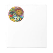 Brazilië Rio de Janiero Sun Travel Kleurrijke kuns Notitieblok (Voorkant)