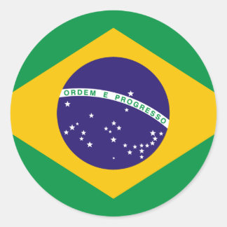 Brazilië Ronde Sticker