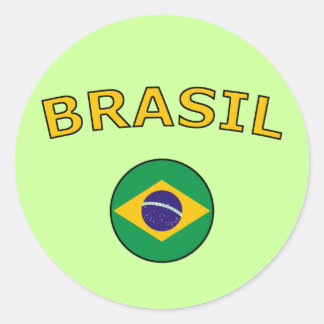Brazilië Ronde Sticker