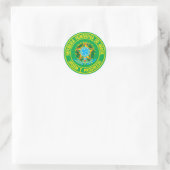 Brazilië Round Emblem Ronde Sticker (Tas)
