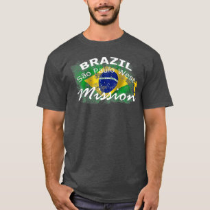 Brazilië Sao Paulo West Mormon LDS Mission Gift T-shirt
