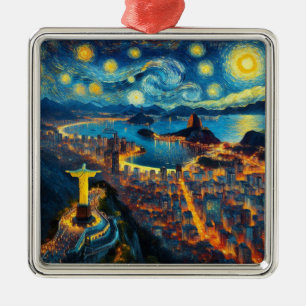 Brazilië Sterrennacht Metalen Ornament