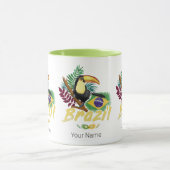 Brazilië Toucan Flag Samba Masker Souvenir Mok (Midden)