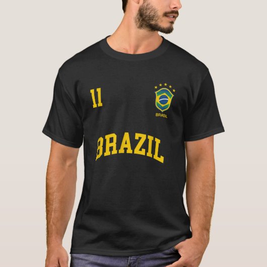 Brazilië TShirt nummer 11 Braziliaans voetbalteam (Voorkant)