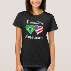 Brazilië USA Braziliaans Amerikaans T-shirt Mannen
