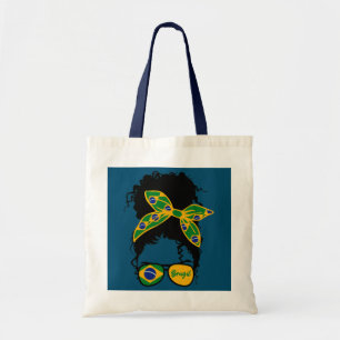 Brazilië Verenigde Staten Vlag Braziliaans Amerika Tote Bag