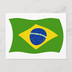 Brazilië Vlag Ansichtkaart Briefkaart
