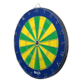 Brazilië Vlag Patriot's Bullseye Dartbord (Voorkant Rechts)