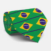 Brazilië: vlag van Brazilië Stropdas (Opgerold)