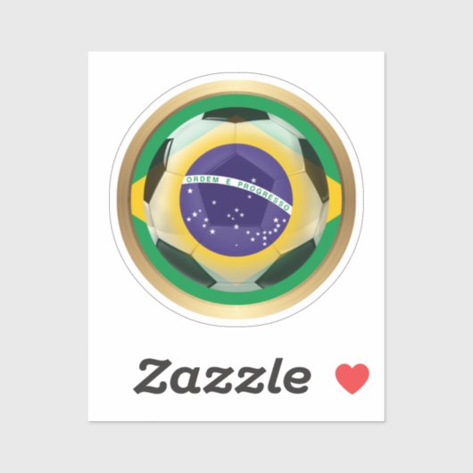 Brazilië Voetbal Sport Sticker (Vel)
