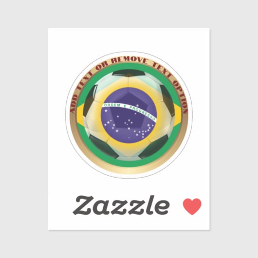 Brazilië Voetbal Sport Sticker (Vel)