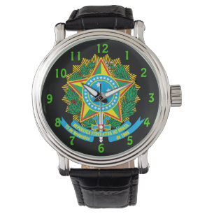 Brazilië* Wapen Custom Wristwatch Horloge