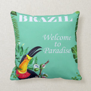  Brazilië Welkom bij Paradise Travel Kussen