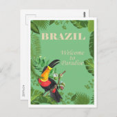 Brazilië, Welkom in het Paradijs Briefkaart (Voorkant / Achterkant)