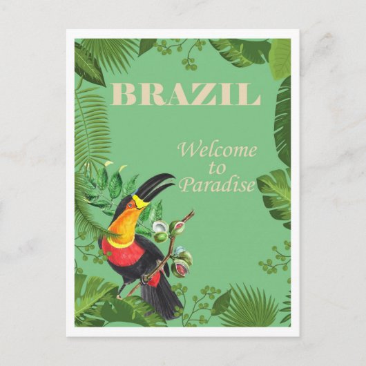 Brazilië, Welkom in het Paradijs Briefkaart (Voorkant)