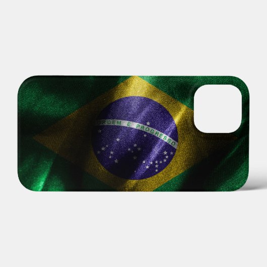 Brazilië zijde vlag Case-Mate iPhone case (Achterkant (horizontaal))