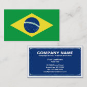 braziliervlag visitekaartje (Voorkant / Achterkant)