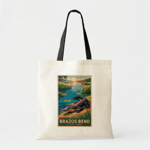 Brazos Bend State Park Texas Reizen Kunst Vintage Tote Bag