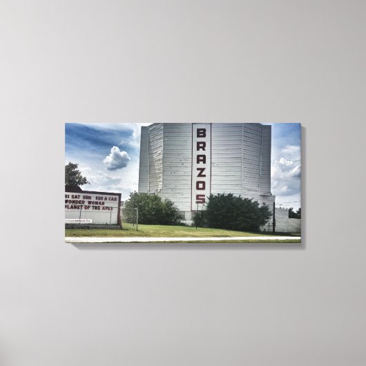 Brazos drive op Canvas Afdruk (Voorkant)