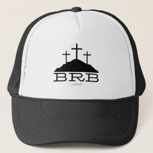 BRB Jesus Cross Calvary Religious Easter Christeli Trucker Pet