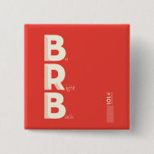 BRB VIERKANTE BUTTON 5,1 CM (Voorkant)