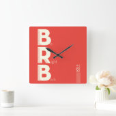BRB VIERKANTE KLOK (Huis)