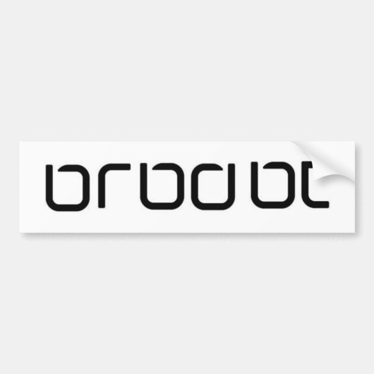 BRBDBT BUMPERSTICKER (Voorkant)
