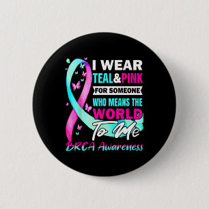 BRCA Awareness Ondersteuning voor borst- en eierst Ronde Button 5,7 Cm