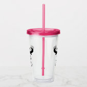 BRCA Previvor Conquer Tumbler Acryl Drinkbeker (Rechts)