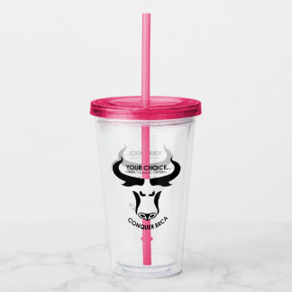 BRCA Previvor Conquer Tumbler Acryl Drinkbeker