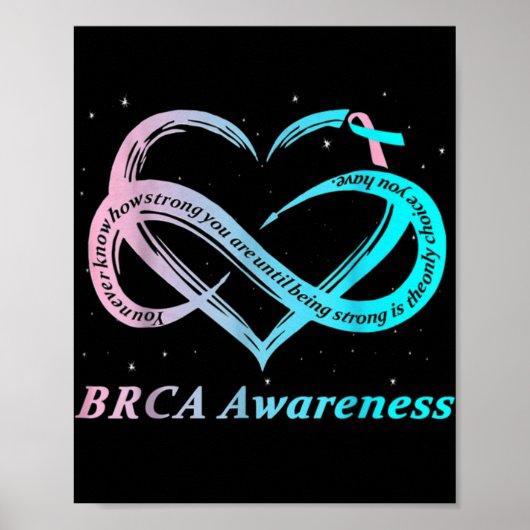 Brca Warrior Im Fine Breast Cancer Awareness Poster (Voorkant)