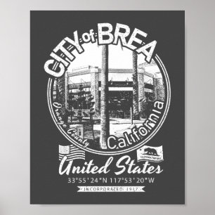 BREA CALIFORNIA - STAD BREA CA POSTER