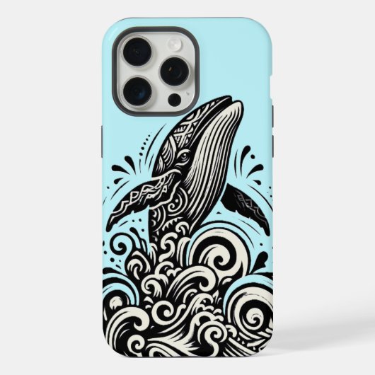 Breach Whale iPhone Case iPhone Hoesje (Achterkant)
