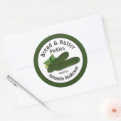 Bread & Butter-pickles 3"   Ronde Sticker (Envelop)