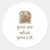 Bread & Calligraphy Rustic Sticker (Voorkant)