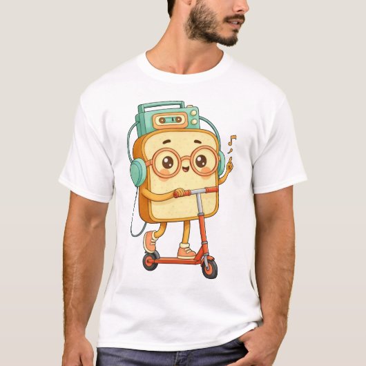 Bread Tony- cute scooter T-Shirt (Devant)