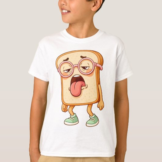 Bread Tony Tired Mood – Funny Bread T-Shirt (Voorkant)