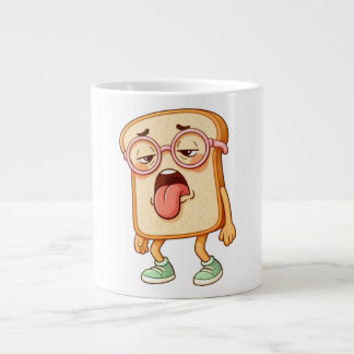 Bread Tony Tired Mood – Funny Bread T-Shirt Extra Grote Beker