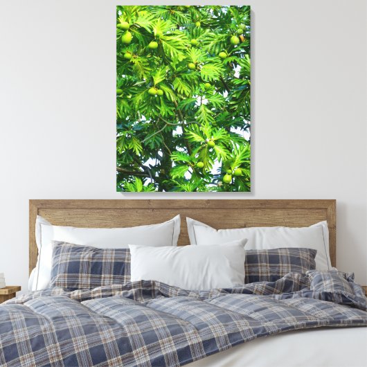Breadfruitboom Canvas Afdruk (Insitu (Slaapkamer))