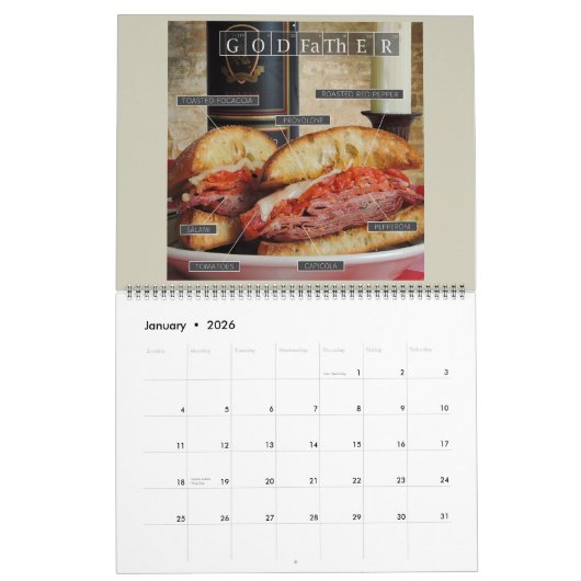 Break Brood: Elementen van een Sandwich-agenda Kalender (Jan 2026)