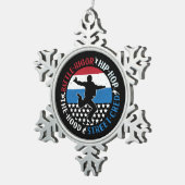 Break Dance Breakdancing Hip-Hop Jongen Tin Sneeuwvlok Ornament (Rechts)