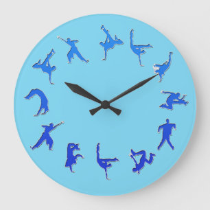 Break Dance Clock Grote Klok