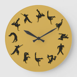 Break Dance Clock Grote Klok