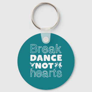 Break Dance Heart Funny Breakdansdanseres Sleutelhanger