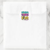 Break Dance King Ronde Sticker (Tas)