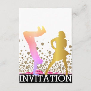 Break Dance School Dico Hip Hop Vip Roos Ombre Kaart