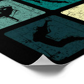 Break Dansend Retro  Hip Hop Gift Dancer Poster (Hoek)